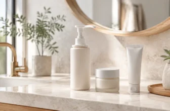 Trei produse de bază pentru rutina de îngrijire a tenului: cleanser, cremă hidratantă și SPF